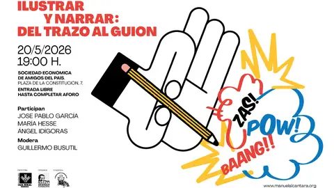 María Hesse, José Pablo García y Ángel Idígoras analizan el auge del cómic en una mesa redonda en Málaga María Hesse, José Pablo García y Ángel Idígoras analizan el auge del cómic en una mesa redonda en Málaga