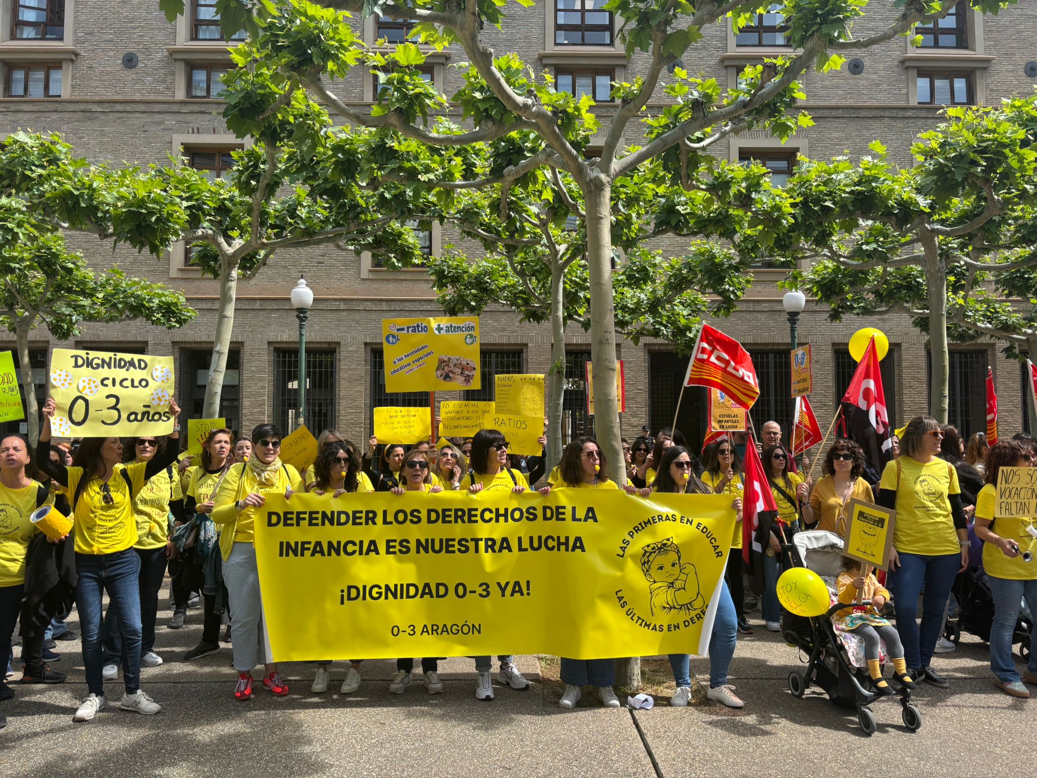 Los educadores de 0 a 3 años exigen reducir las ratios en Aragón Los educadores de 0 a 3 años exigen reducir las ratios en Aragón