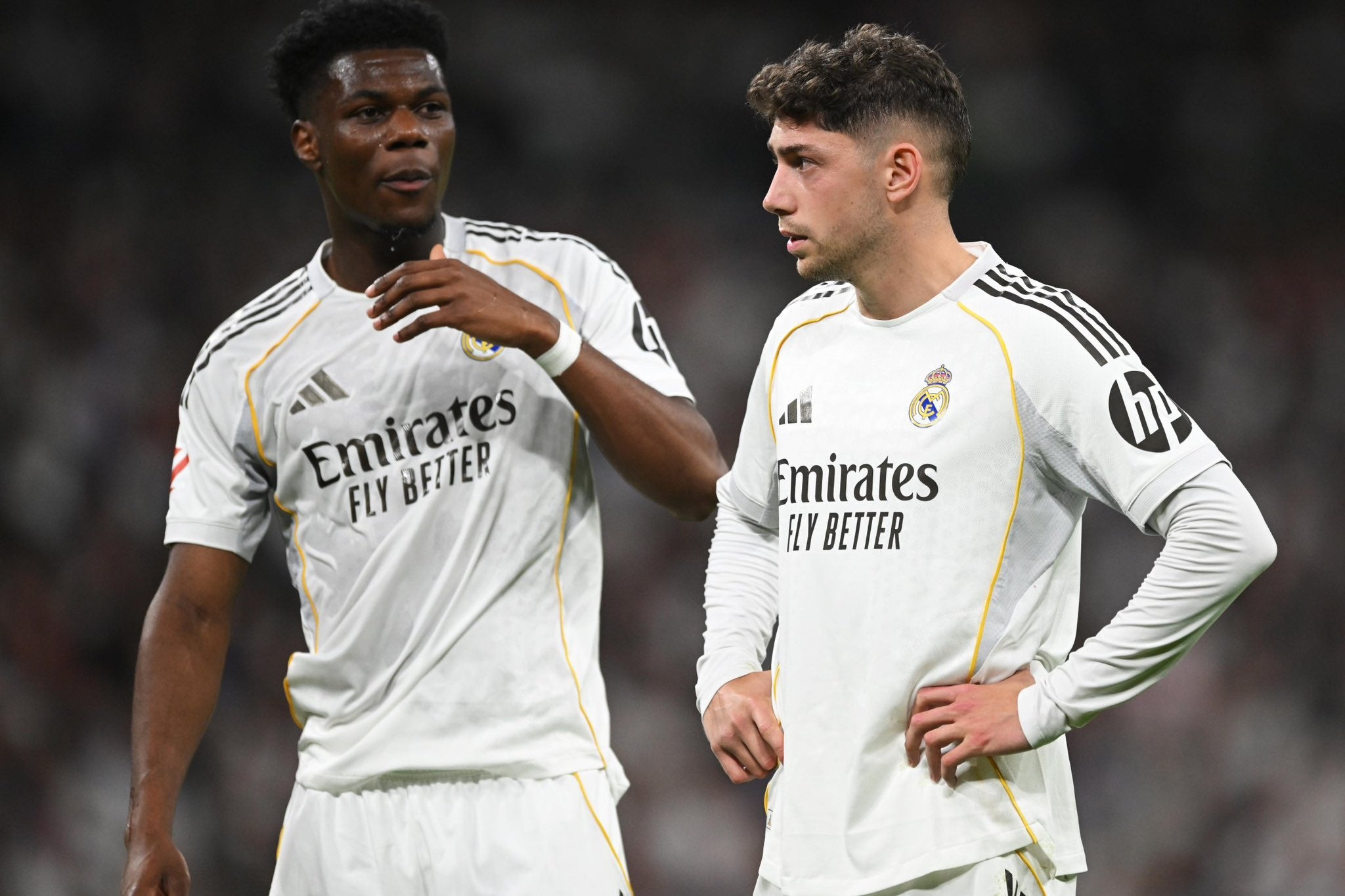 Aurélien Tchouaméni y Fede Valverde Aurélien Tchouaméni y Fede Valverde