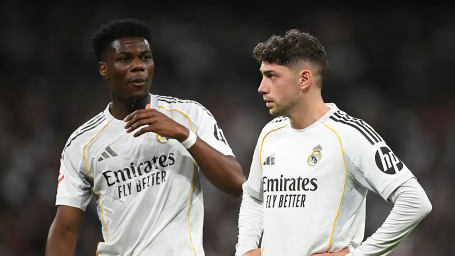 Tchouaméni y Valverde durante un partido con el Real Madrid Tchouaméni y Valverde durante un partido con el Real Madrid