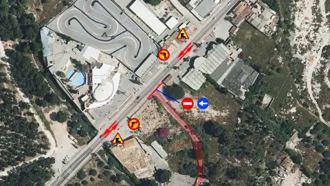 El acceso a la Partida de l’Armanello estará cerrado al tráfico hasta el 24 de mayo por las obras del nuevo colector del Palau El acceso a la Partida de l’Armanello estará cerrado al tráfico hasta el 24 de mayo por las obras del nuevo colector del Palau