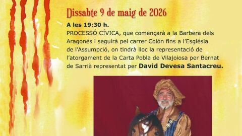 Carta Poblament Villajoyosa Cartel