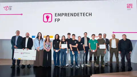 Ganadores del programa ‘Emprendetech FP’ de la red de CEEIs de la Comunitat Valenciana. Ganadores del programa ‘Emprendetech FP’ de la red de CEEIs de la Comunitat Valenciana.