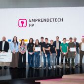 Ganadores del programa ‘Emprendetech FP’ de la red de CEEIs de la Comunitat Valenciana.