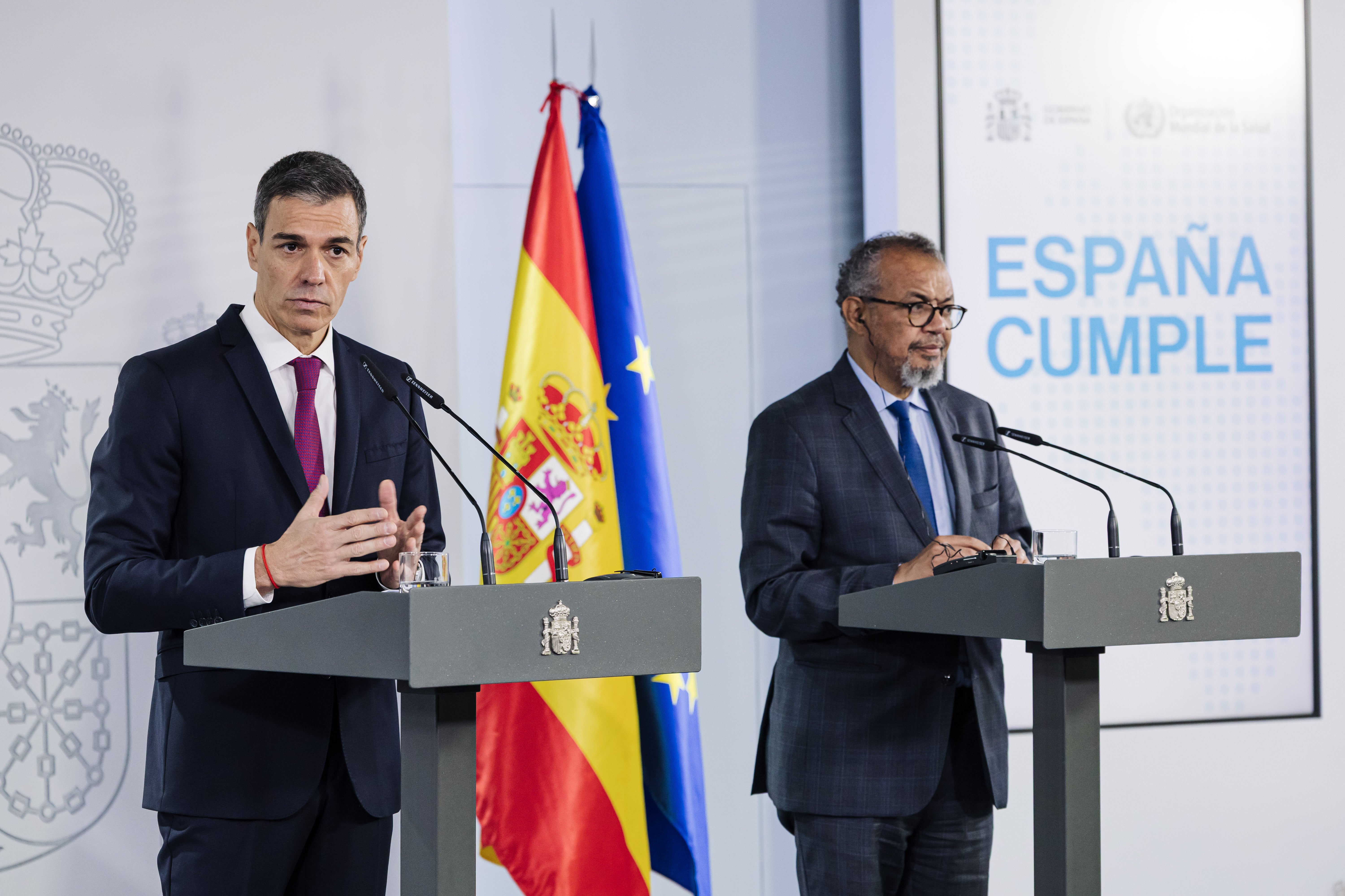 Pedro Sánchez presume de gestión de la crisis del hantavirus: "España siempre cumple y el episodio del MV Hondius será recordado" Pedro Sánchez presume de gestión de la crisis del hantavirus: "España siempre cumple y el episodio del MV Hondius será recordado"