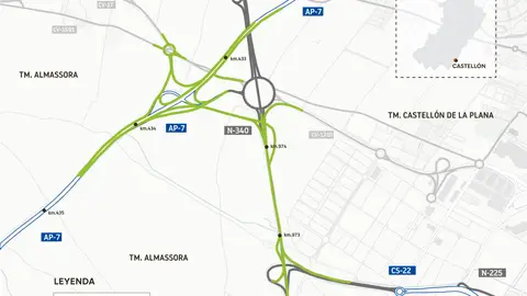 Transportes licita la redacción del proyecto para remodelar el enlace de Castellón Sur por 1,5 millones de euros Transportes licita la redacción del proyecto para remodelar el enlace de Castellón Sur por 1,5 millones de euros