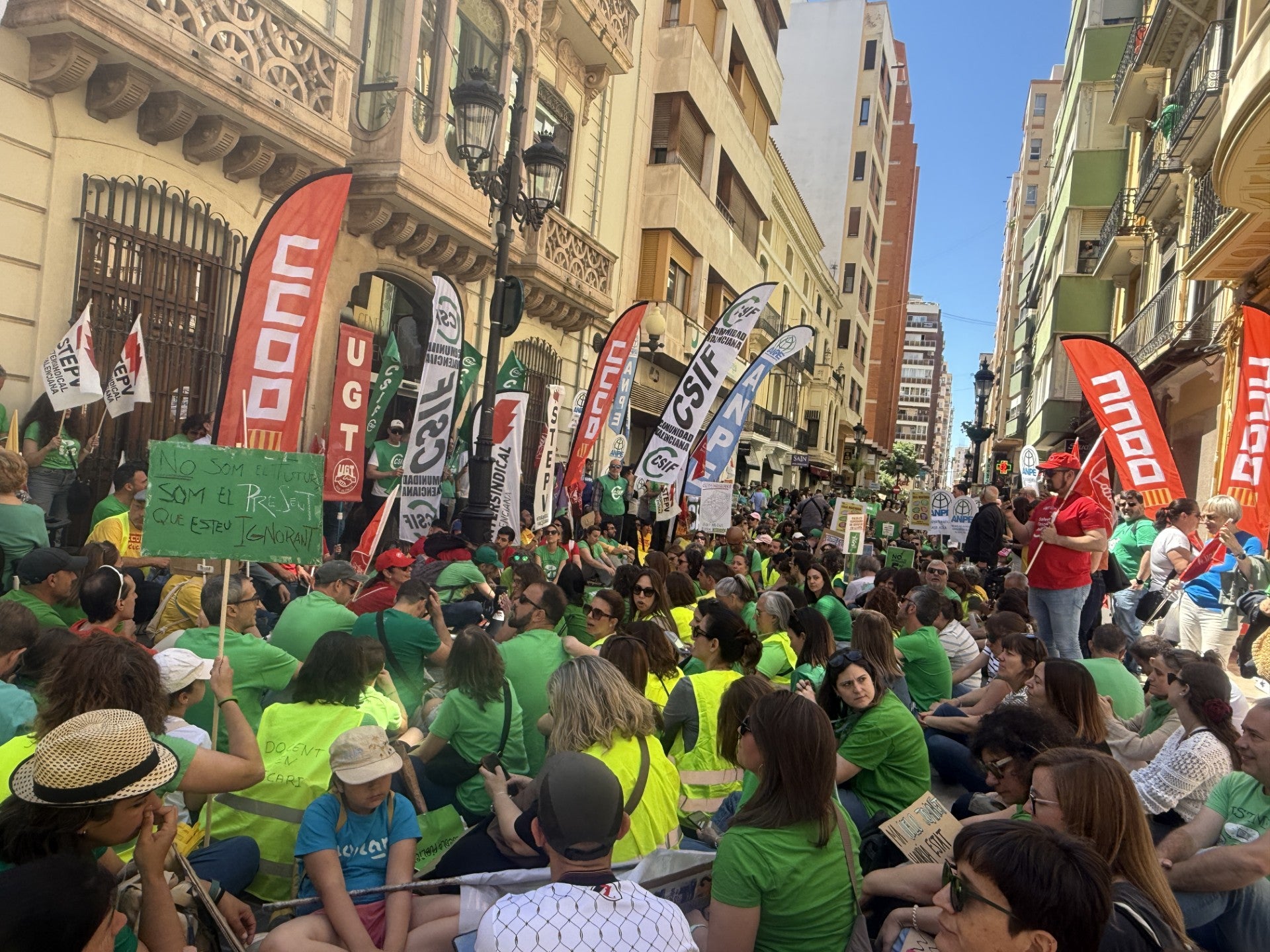 Tercer día de huelga educativa en Castellón con concentraciones y reivindicaciones del profesorado Tercer día de huelga educativa en Castellón con concentraciones y reivindicaciones del profesorado