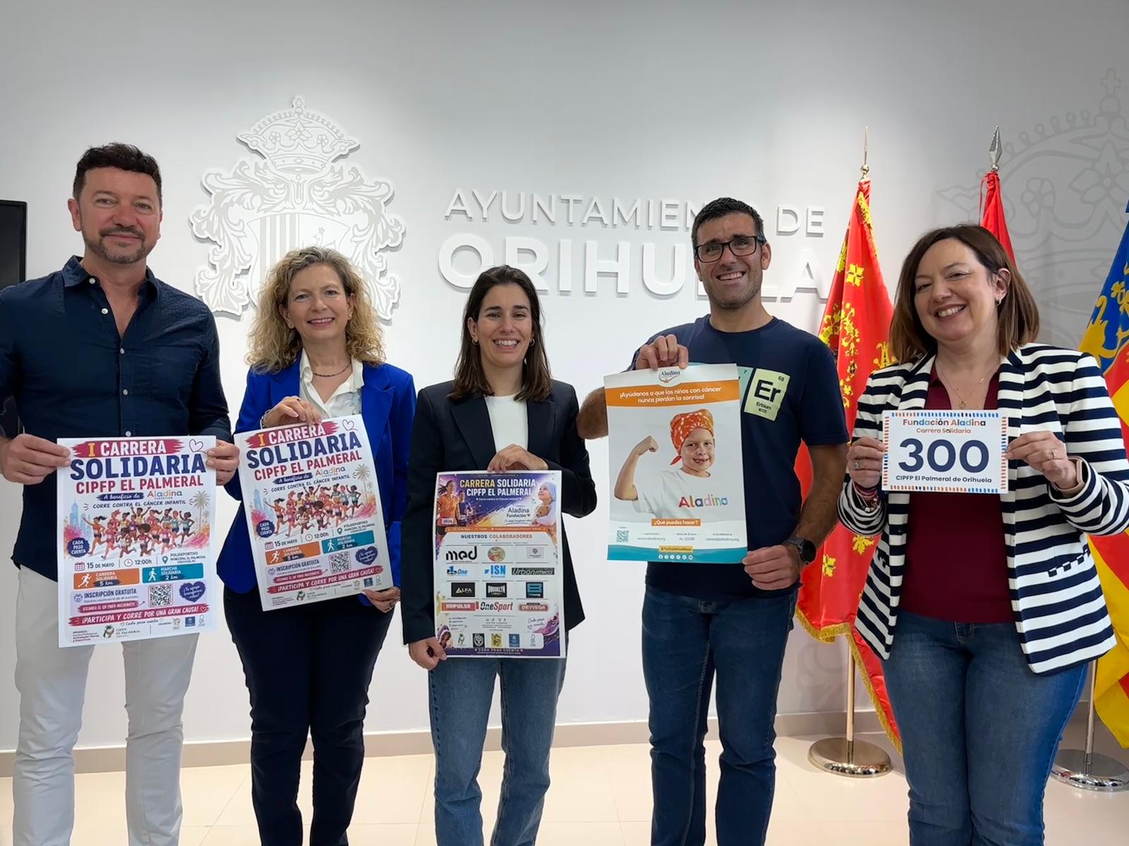 El CIPFP El Palmeral de Orihuela acoge la I Carrera Solidaria a beneficio de la Fundación Aladina El CIPFP El Palmeral de Orihuela acoge la I Carrera Solidaria a beneficio de la Fundación Aladina