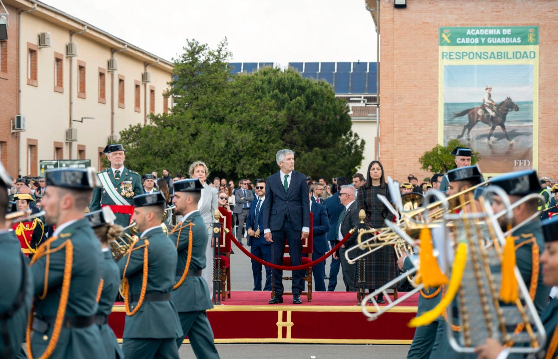 El ministro del Interior, Fernando Grande-Marlaska, en el acto de este miércoles en Baeza El ministro del Interior, Fernando Grande-Marlaska, en el acto de este miércoles en Baeza