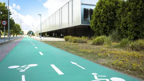 Reabierto el carril bici que conecta Sevilla con la UPO tras finalizar las obras de mejora Reabierto el carril bici que conecta Sevilla con la UPO tras finalizar las obras de mejora