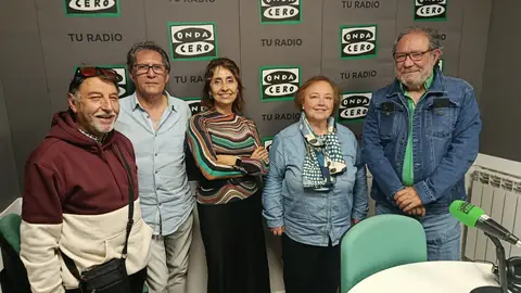 Jesús Cuesta, Gonzalo Montón, Beatriz Ezquerra, Alicia Esparza y Serafín Aldecoa Tertulia