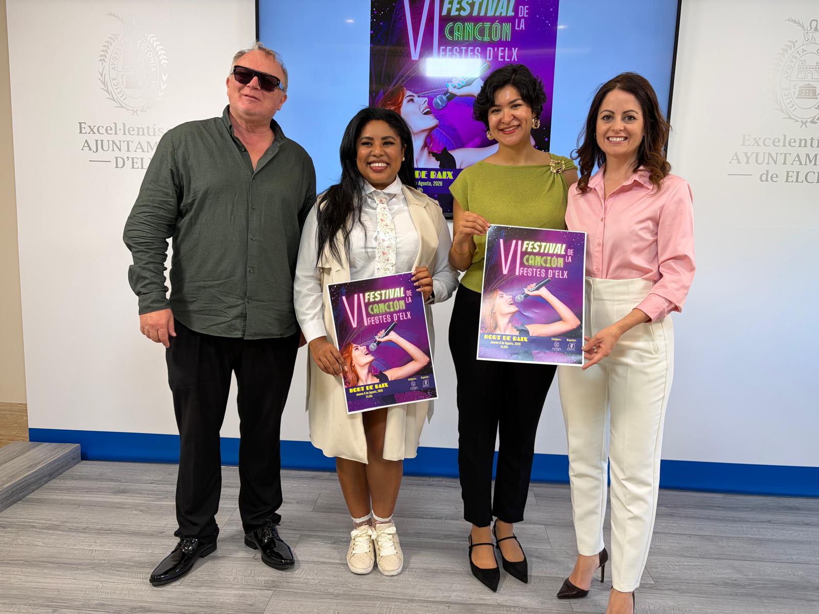 Elche celebrará el VI Festival de la Canción el 6 de agosto en el Hort de Baix Elche celebrará el VI Festival de la Canción el 6 de agosto en el Hort de Baix