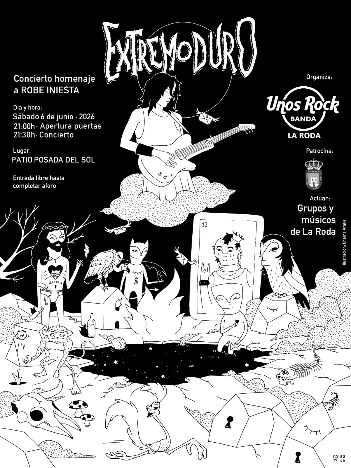 La Roda rendirá homenaje a Robe en un concierto en junio La Roda rendirá homenaje a Robe en un concierto en junio