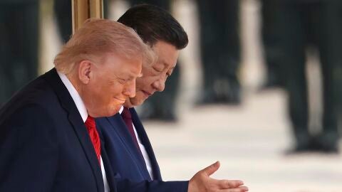 El presidente de EEUU Donald Trump y el de China Xi Jinping