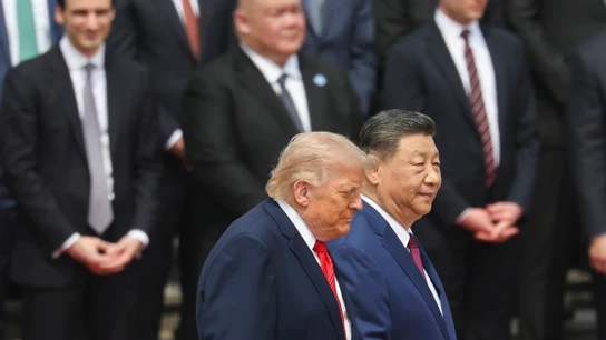 Los presidentes de Estados Unidos y de China, Donald Trump y Xi Jinping, durante su encuentro en Pekín. Los presidentes de Estados Unidos y de China, Donald Trump y Xi Jinping, durante su encuentro en Pekín. EFE/EPA/Maxim Shemetov / POOL