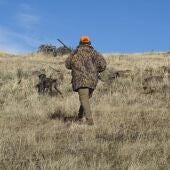 Un cazador durante una cacería