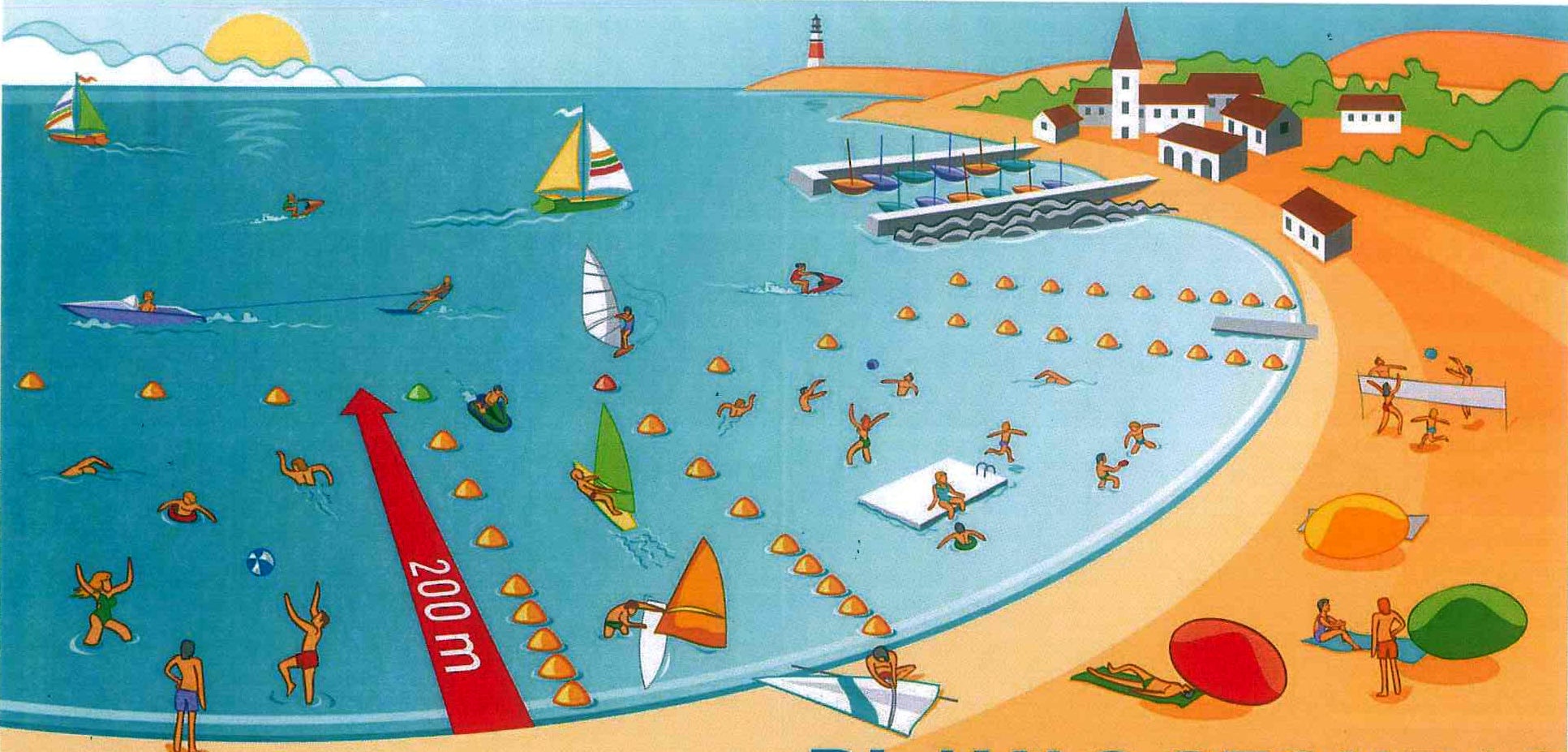 Continúa la instalación del balizamiento de playas en la Costa del Sol Occidental Continúa la instalación del balizamiento de playas en la Costa del Sol Occidental