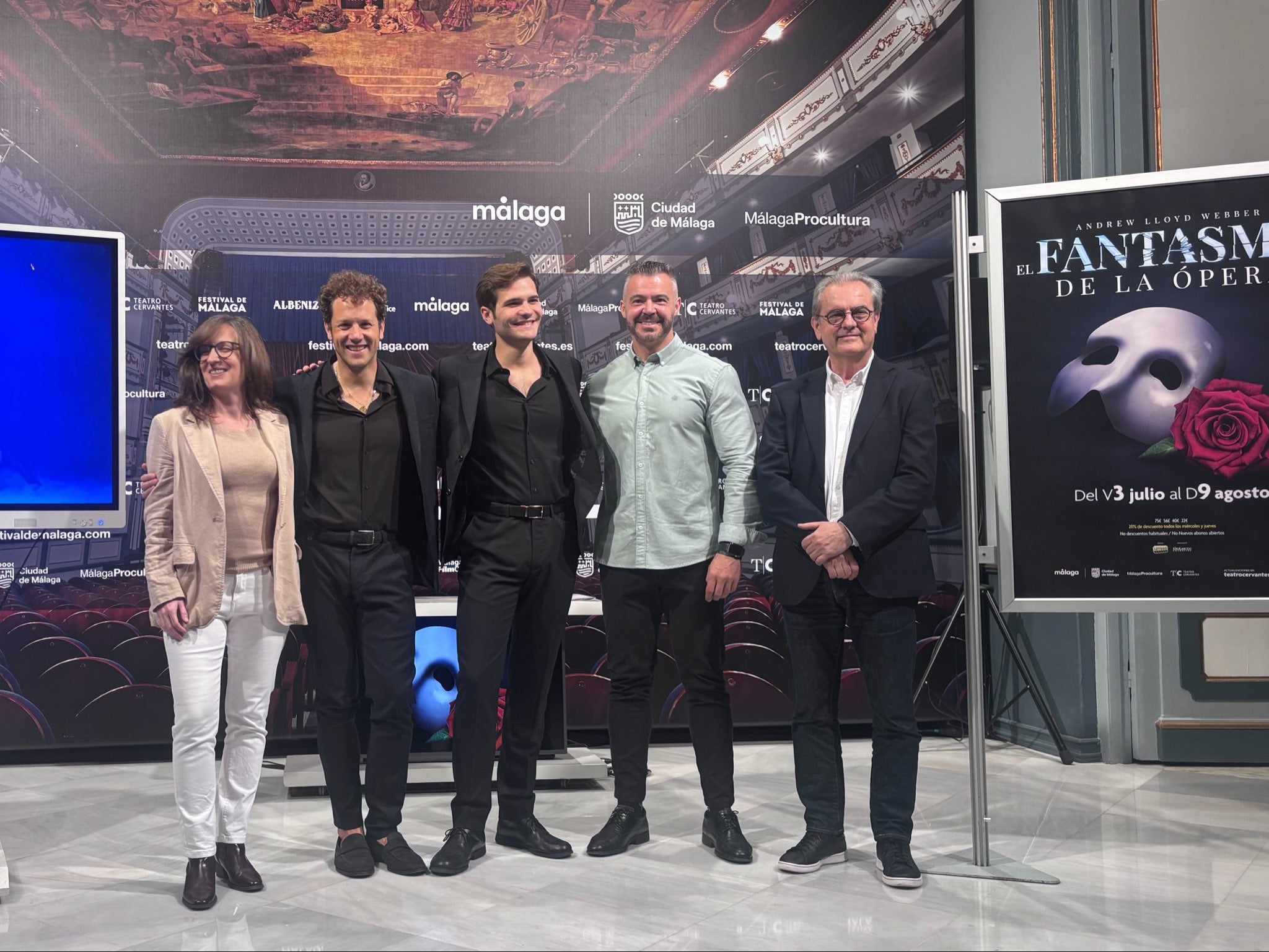 Daniel Diges y Rubén López presentan el desembarco en Málaga del musical El fantasma de la ópera Daniel Diges y Rubén López presentan el desembarco en Málaga del musical El fantasma de la ópera