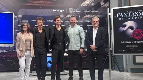 Daniel Diges y Rubén López presentan el desembarco en Málaga del musical El fantasma de la ópera Daniel Diges y Rubén López presentan el desembarco en Málaga del musical El fantasma de la ópera