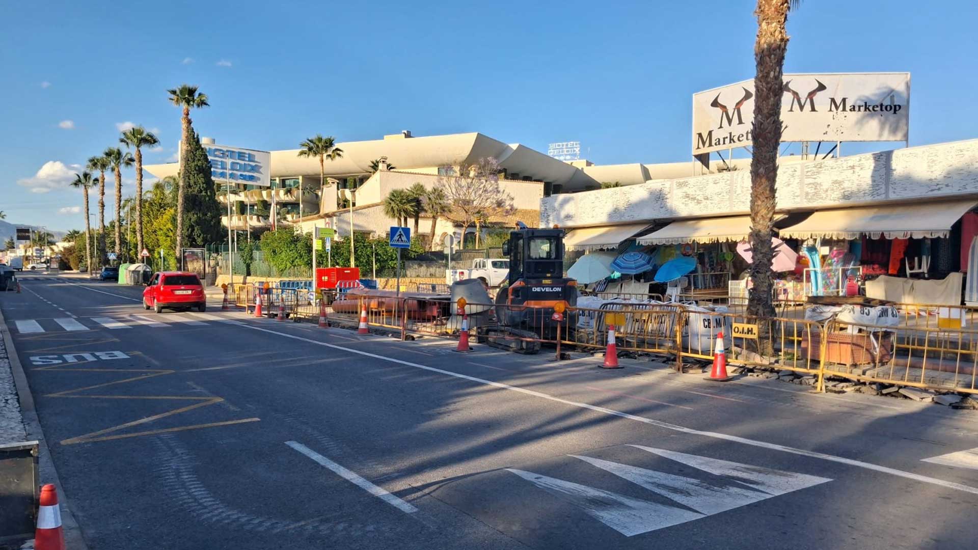 Benidorm está llevando a cabo una actuación urgente en la avenida Severo Ochoa Benidorm está llevando a cabo una actuación urgente en la avenida Severo Ochoa