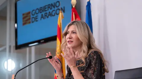 La vicepresidenta primera, Mar Vaquero, en su intervención, tras el Consejo de Gobierno La vicepresidenta primera, Mar Vaquero, en su intervención, tras el Consejo de Gobierno