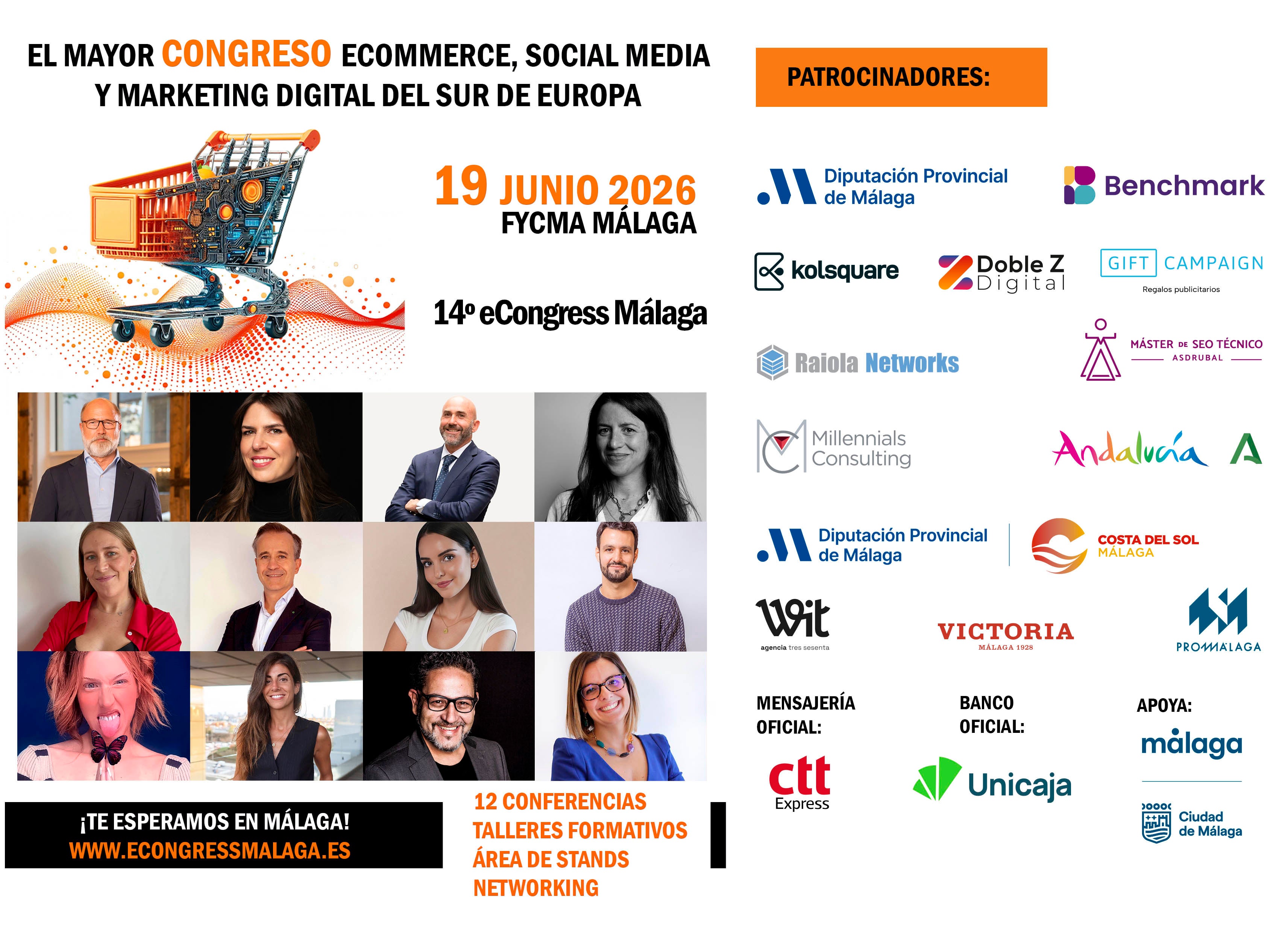La revolución de la IA llega a Málaga: eCongress 2026 reunirá a los líderes del ecommerce y el marketing digital el próximo 19 de junio La revolución de la IA llega a Málaga: eCongress 2026 reunirá a los líderes del ecommerce y el marketing digital el próximo 19 de junio