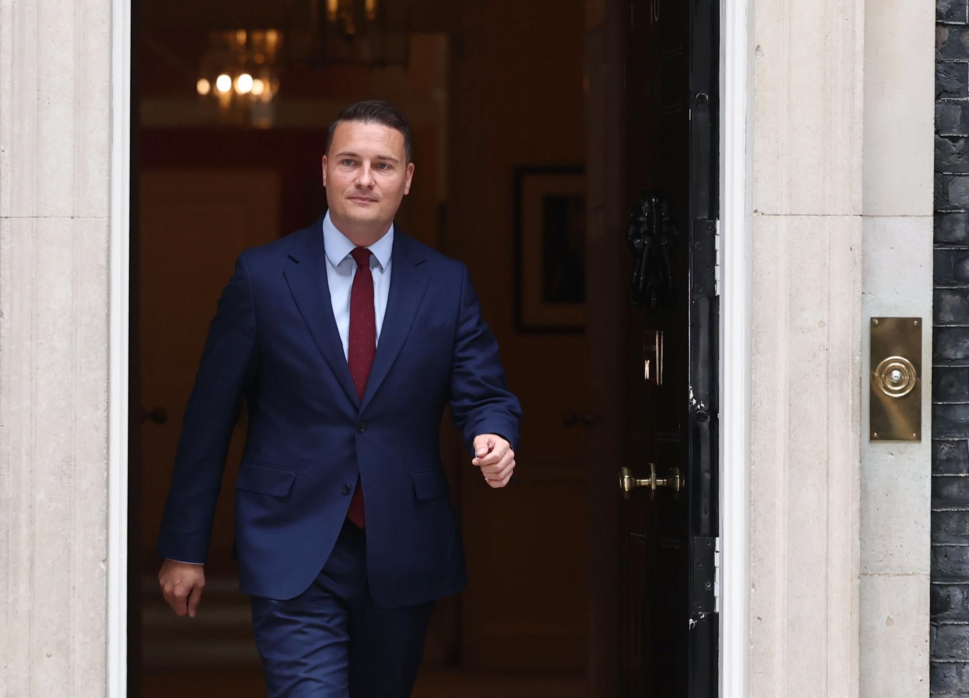 El exministro de Sanidad británico Wes Streeting. El exministro de Sanidad británico Wes Streeting.