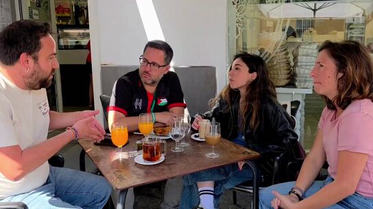 El candidato de Adelante Andalucía durante la jornada de reflexión