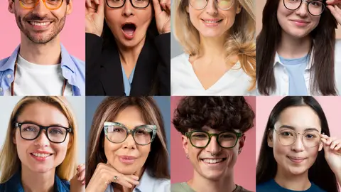 Personas con gafas Personas con gafas