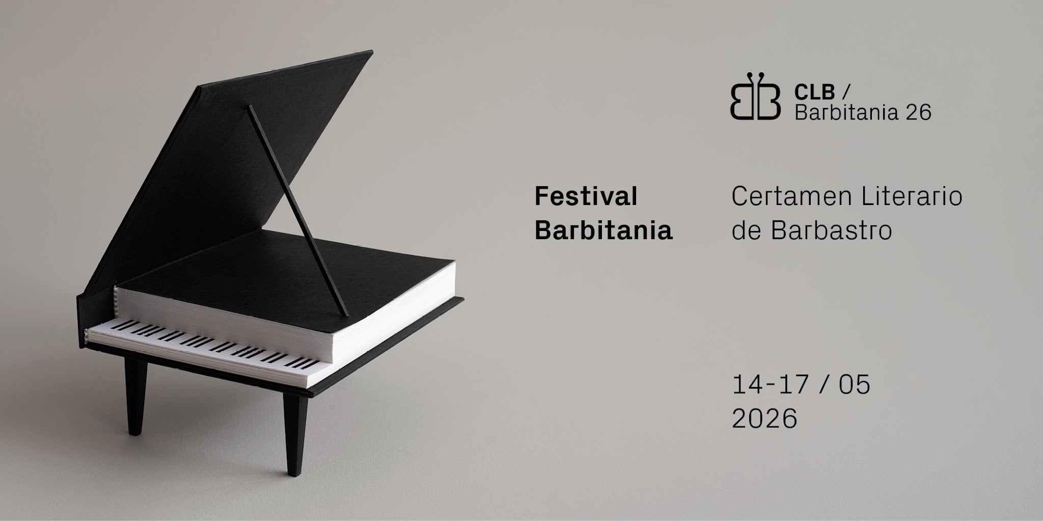 Cartel de la V Edición del literario Barbitania 2026 Cartel de la V Edición del literario Barbitania 2026