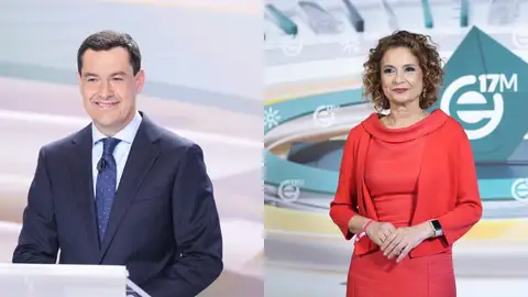 Juanma Moreno y María Jesús Montero Juanma Moreno y María Jesús Montero