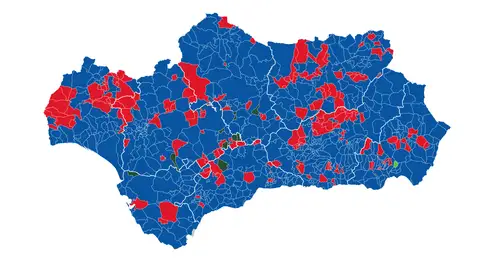 Resultados en Andalucía municipio a municipio Resultados en Andalucía municipio a municipio/ EP data