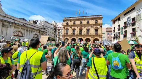 Protestas en la calle hoy en Castellón para dar soporte al séptimo día de huelga en Educación Protestas en la calle hoy en Castellón para dar soporte al séptimo día de huelga en Educación