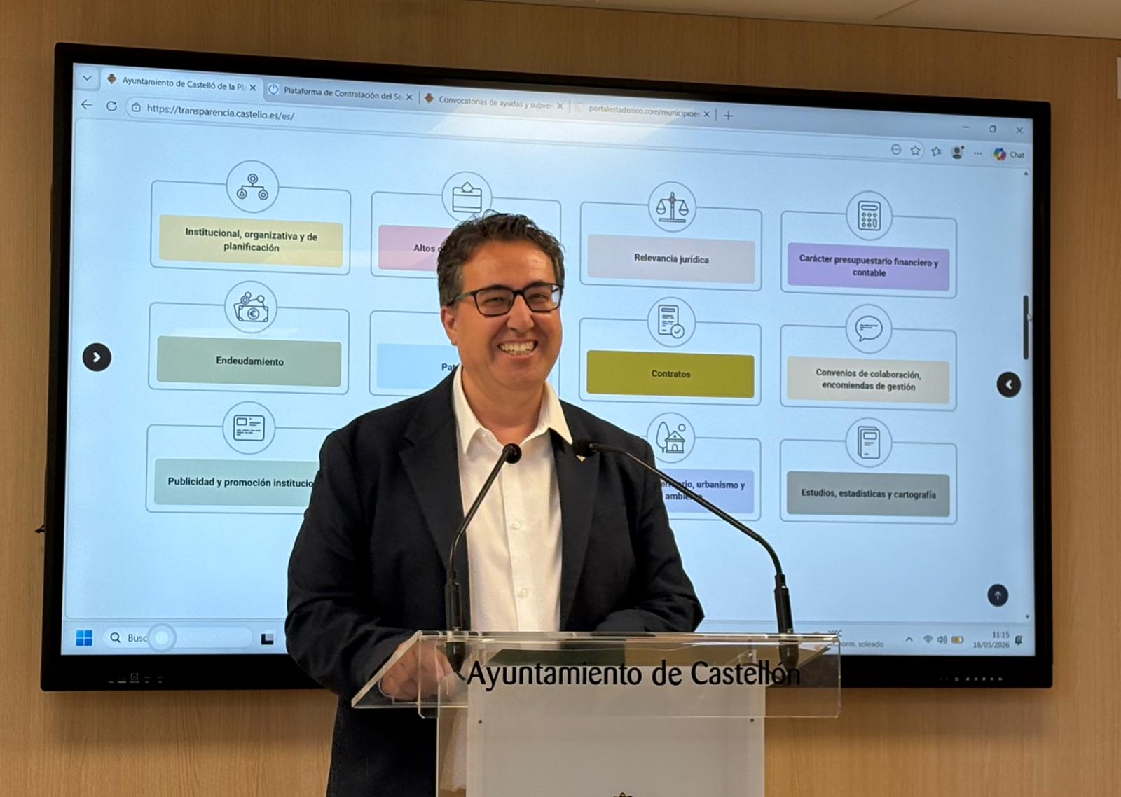 Castellón presenta un nuevo Portal de Transparencia para acercar la gestión municipal a la ciudadanía Castellón presenta un nuevo Portal de Transparencia para acercar la gestión municipal a la ciudadanía