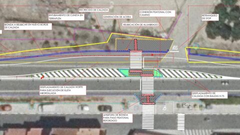 Proyecto de la actuaci&oacute;n en la CV 41 a su paso por Manuel