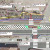 Proyecto de la actuación en la CV 41 a su paso por Manuel