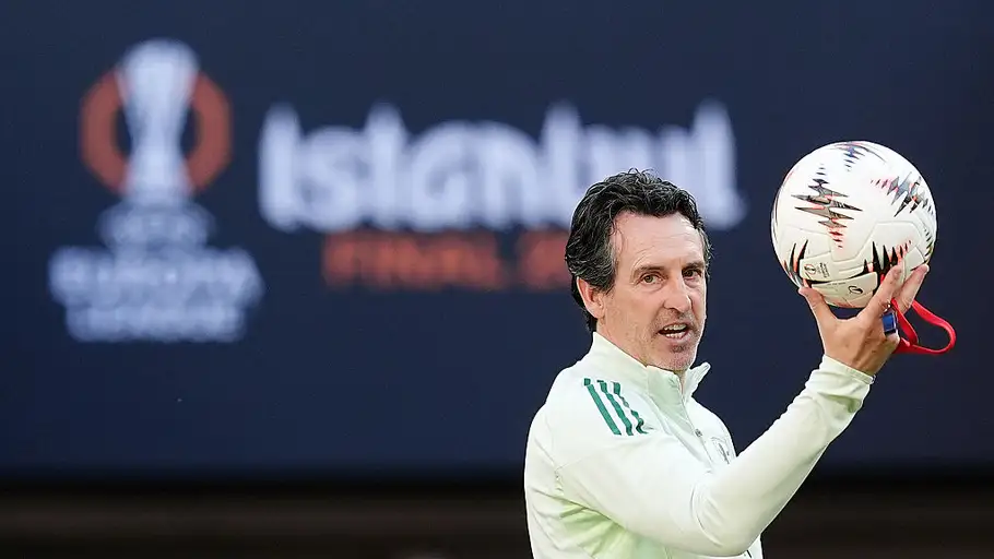 Unai Emery en la previa de la final de la Europa League 2026 Unai Emery en la previa de la final de la Europa League 2026