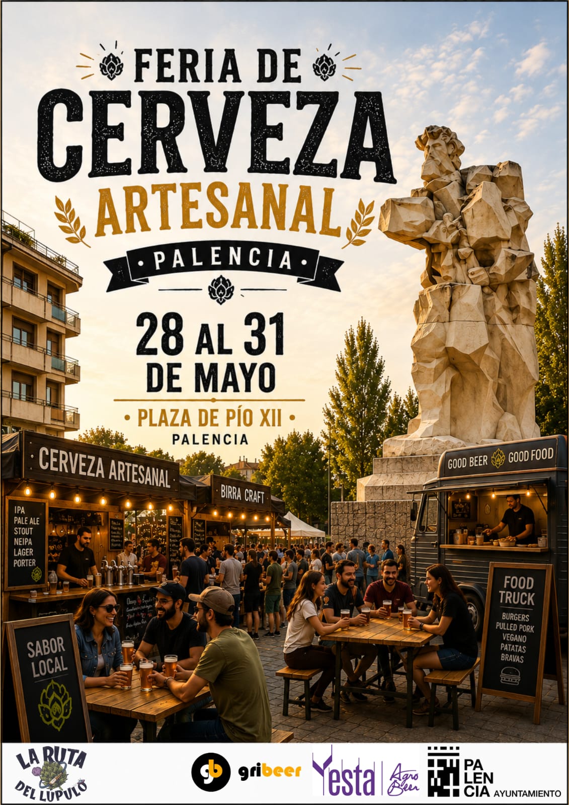 Más de 90 tipos de cerveza se podrán degustar durante la III Feria Artesanal de Palencia Más de 90 tipos de cerveza se podrán degustar durante la III Feria Artesanal de Palencia