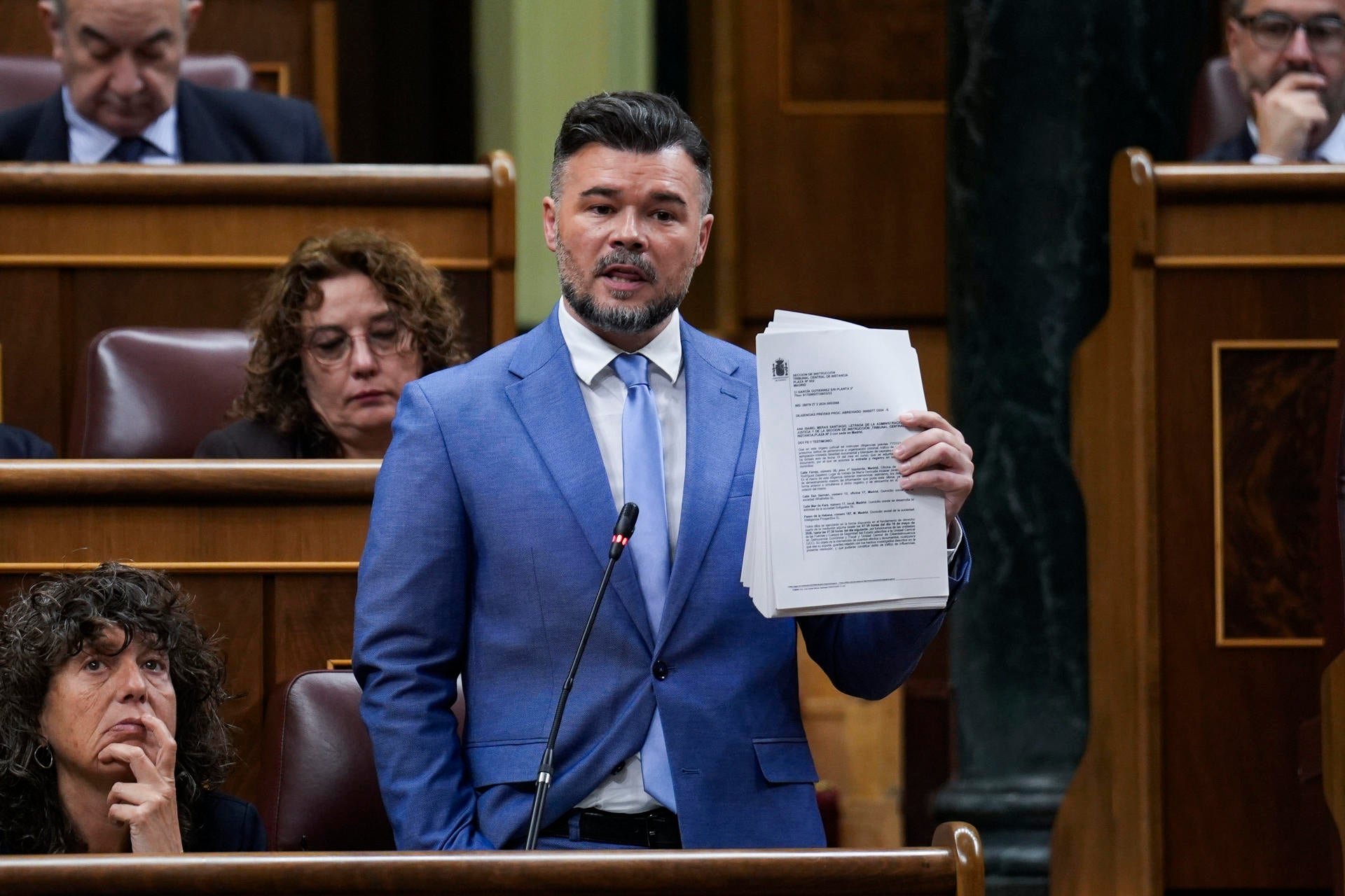 El portavoz de ERC, Gabriel Rufián. El portavoz de ERC, Gabriel Rufián.