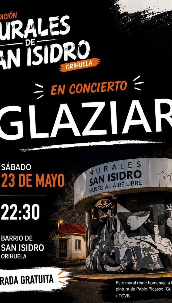 Los oriolanos GLAZIAR presentan nuevos temas en su concierto de este sábado durante la celebración de los Murales de San Isidro