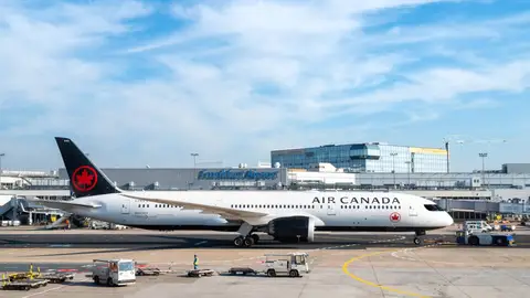 Un avión de Air Canada. Un avión de Air Canada.