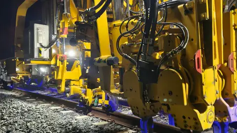 Trabajos de mantenimiento de vía en la Línea 9 del TRAM desde Benidorm hasta Dénia Trabajos de mantenimiento de vía en la Línea 9 del TRAM desde Benidorm hasta Dénia