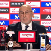 Luis de la Fuente durante la convocatoria de los 26 jugadores que irán al Mundial 2026. Luis de la Fuente durante la convocatoria de los 26 jugadores que irán al Mundial 2026.