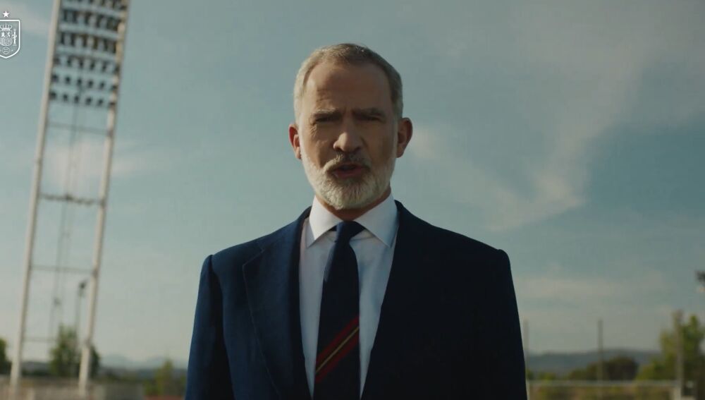 Felipe VI, durante el anuncio de los convocados por Luis de la Fuente.