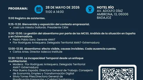 CIEM muestra su preocupación por la duración de las bajas en Extremadura, que duplica a la media nacional CIEM muestra su preocupación por la duración de las bajas en Extremadura, que duplica a la media nacional