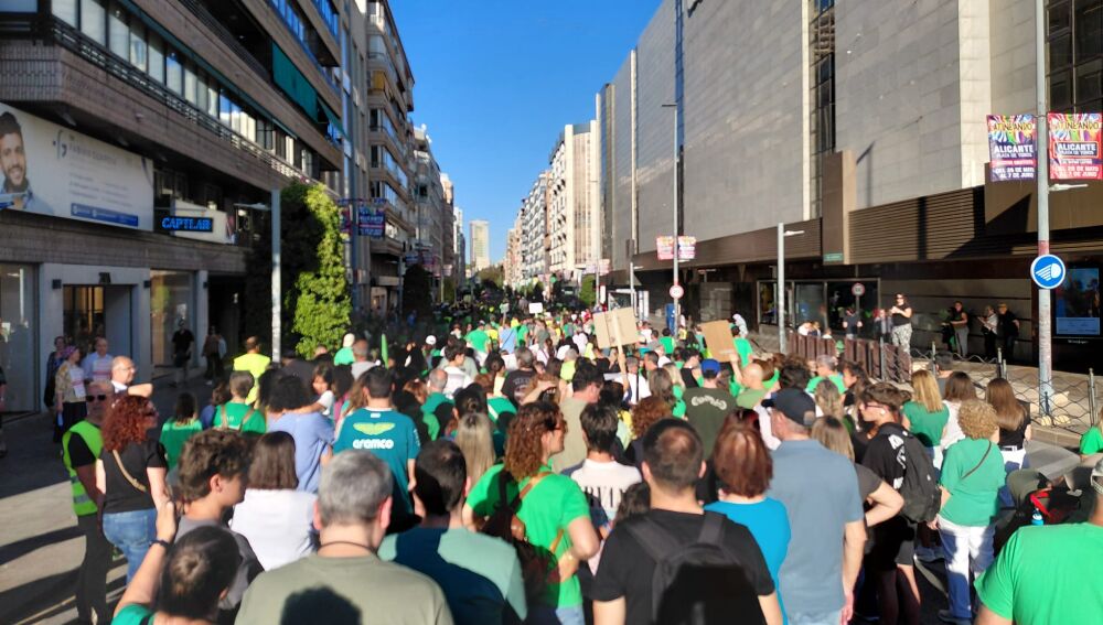 La manifestación del viernes en Alicante 