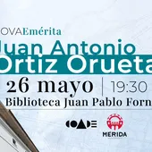 El ciclo “Nova Emérita” ofrece la conferencia de Juan Antonio Ortiz Orueta El ciclo “Nova Emérita” ofrece la conferencia de Juan Antonio Ortiz Orueta