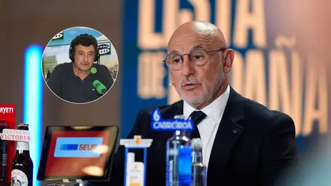 Imagen del seleccionador Luis de la Fuente y de Alfredo Martínez Imagen del seleccionador Luis de la Fuente y de Alfredo Martínez