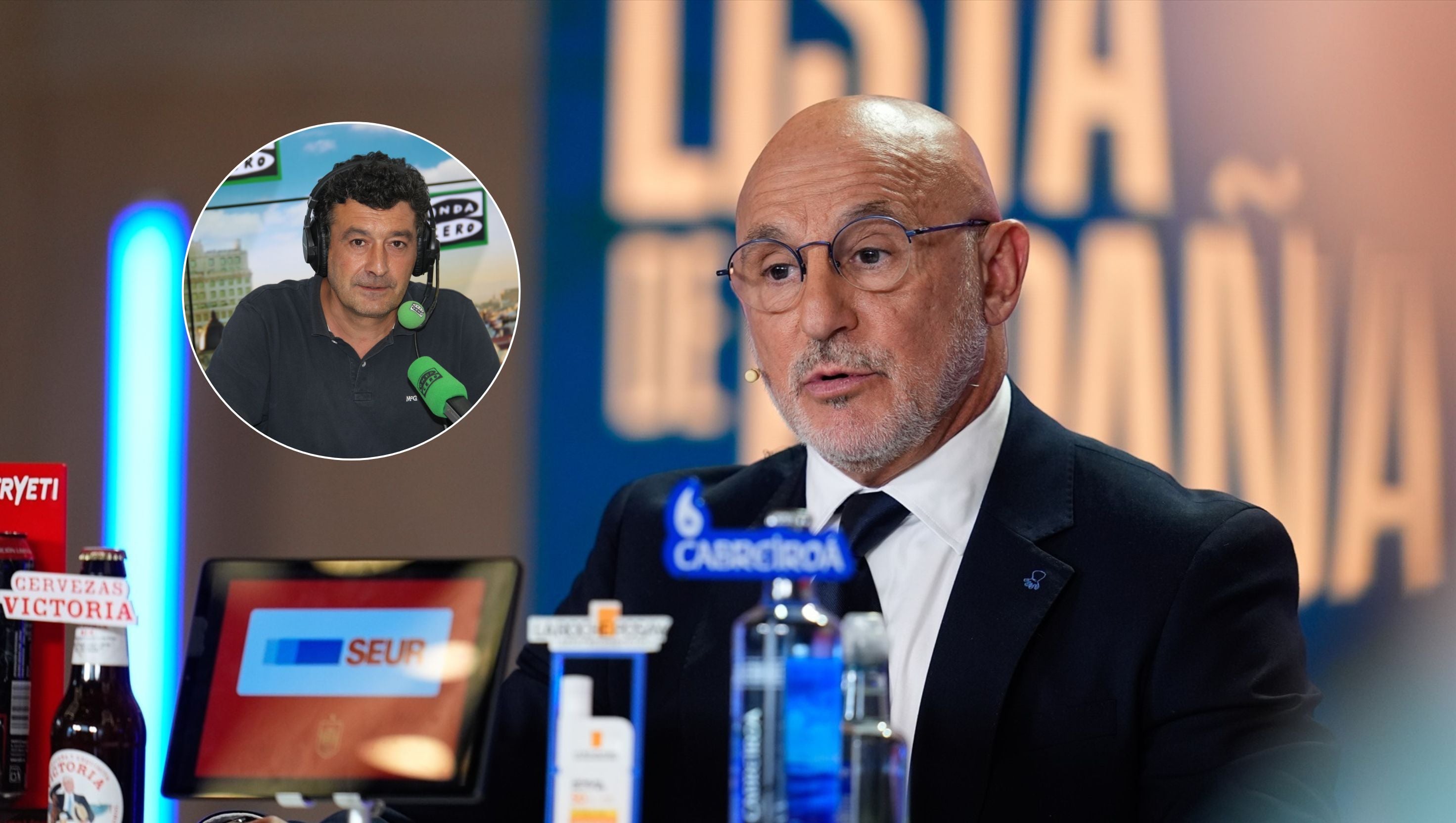 Imagen del seleccionador Luis de la Fuente y de Alfredo Martínez Imagen del seleccionador Luis de la Fuente y de Alfredo Martínez