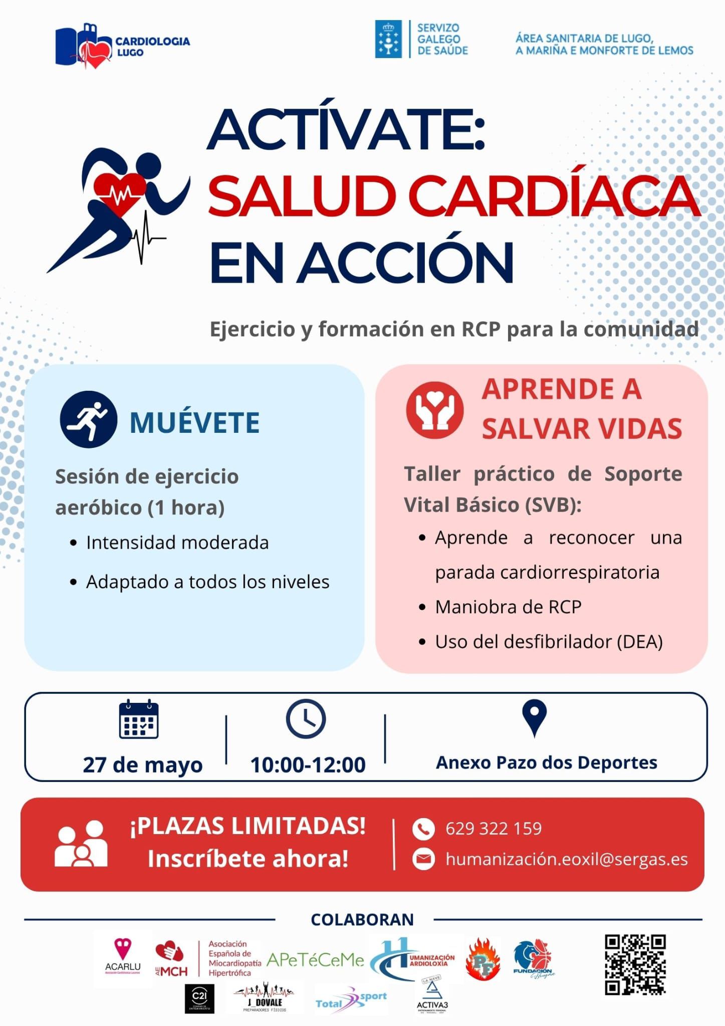 Cardiología del HULA promueve la salud del corazón con "Actívate: saúde cardíaca en acción" Cardiología del HULA promueve la salud del corazón con "Actívate: saúde cardíaca en acción"